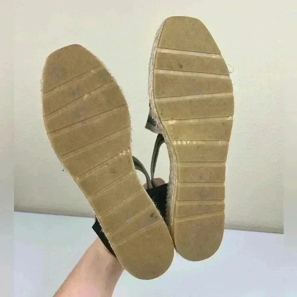 VIGUERA Women's 40 Dames Espadrille Flat Shoes Navy Blue Suede Cross Over Beach - Picture 10 of 14